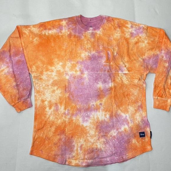 Disney Tops - Disneyland Peach and Pink Tie Dye Spirit Jersey size Medium
